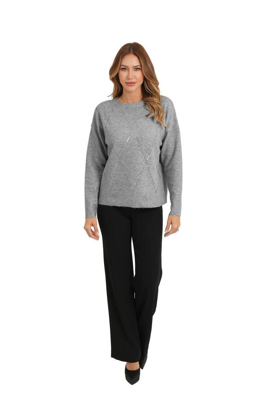 NEW LOVE TOKEN nicolette sweater in grey